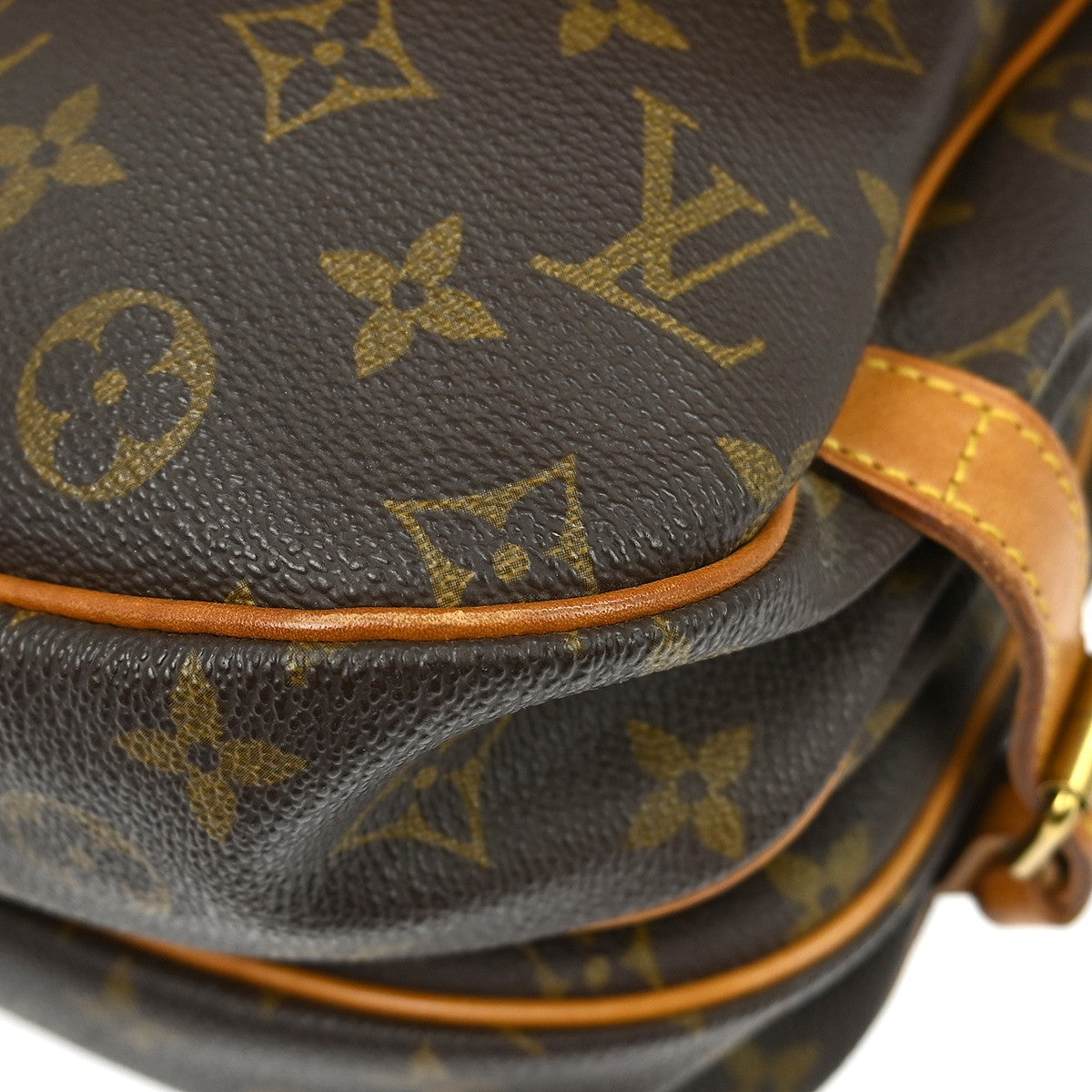 Louis Vuitton Saumur Monogram, Brown, Canvas, Shoulder Bag