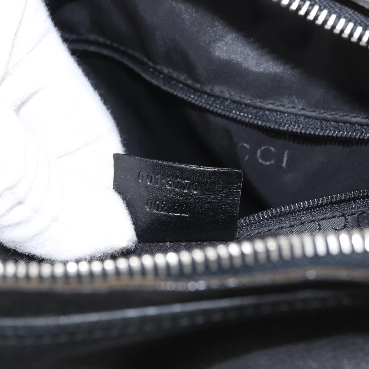 Gucci Vintage Interlocking G Flap Shoulder Bag Leather, BLACK, LEATHER, Shoulder bag