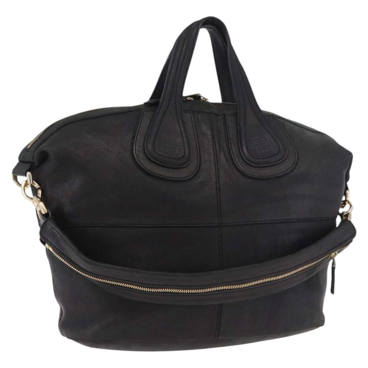 Givenchy Nightingale Satchel Leather, Black, Leather, Handbag