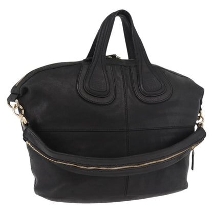 Givenchy Nightingale Satchel Leather, Black, Leather, Handbag