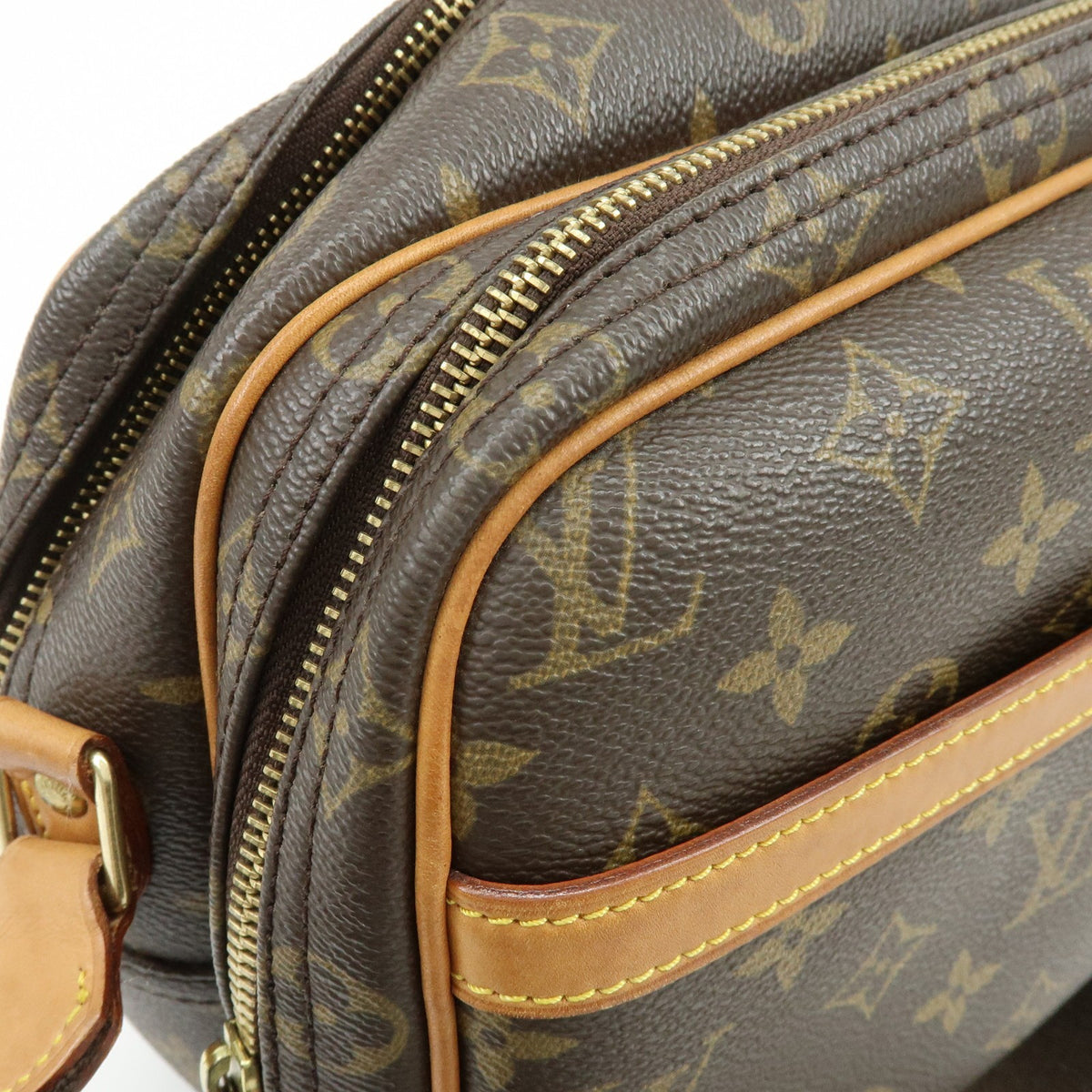 Louis Vuitton Reporter Monogram Canvas, Brown, Canvas, Shoulder Bag