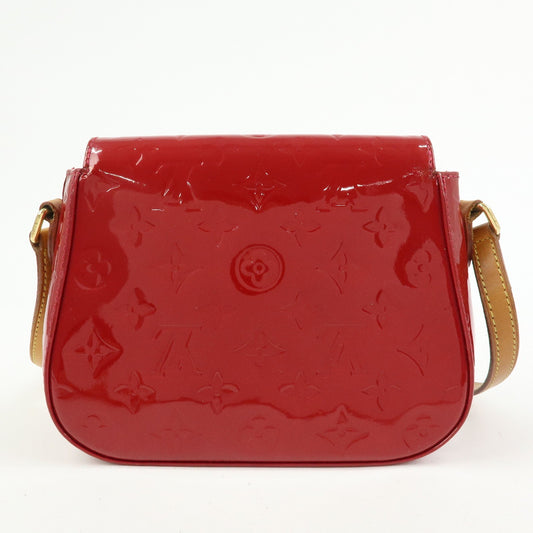 Louis Vuitton Bellflower Monogram Vernis, Red, Patent Leather, Handbag