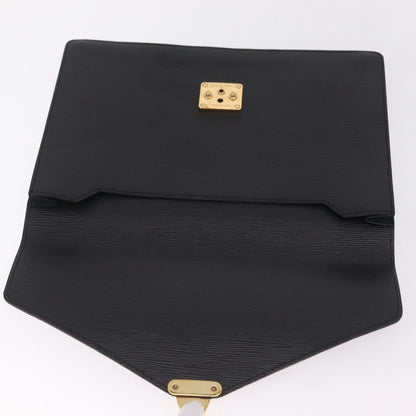 Louis Vuitton Porte-Documents Senateur Epi Leather, Black, Leather, Handbag