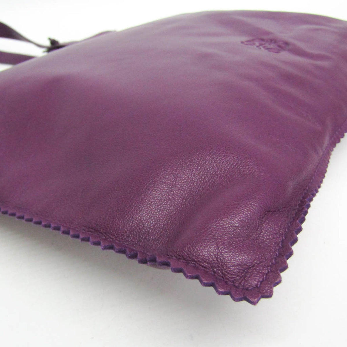 Loewe Anagram Leather, Purple, Leather, Tote Bag