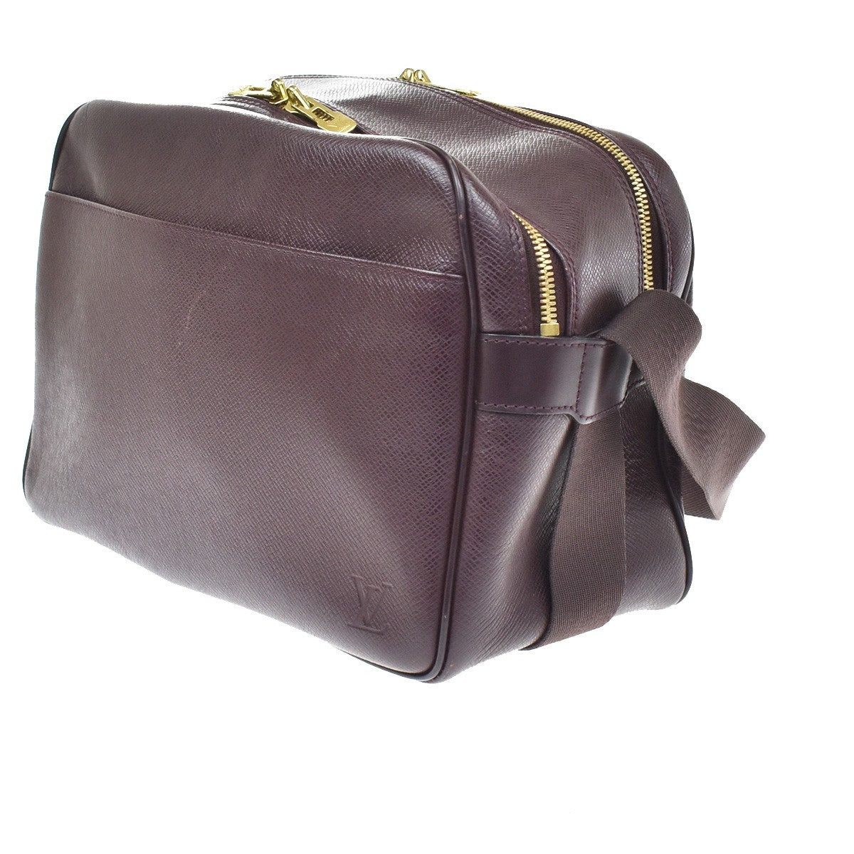 Louis Vuitton Reporter Taiga Leather, Purple, Leather, Shoulder Bag