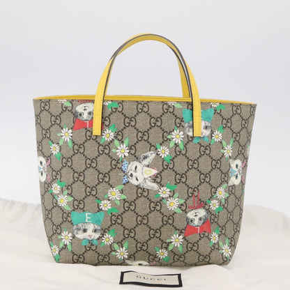 Gucci Children's Printed GG Coated Canvas, Beige, Canvas, Tote Bag
