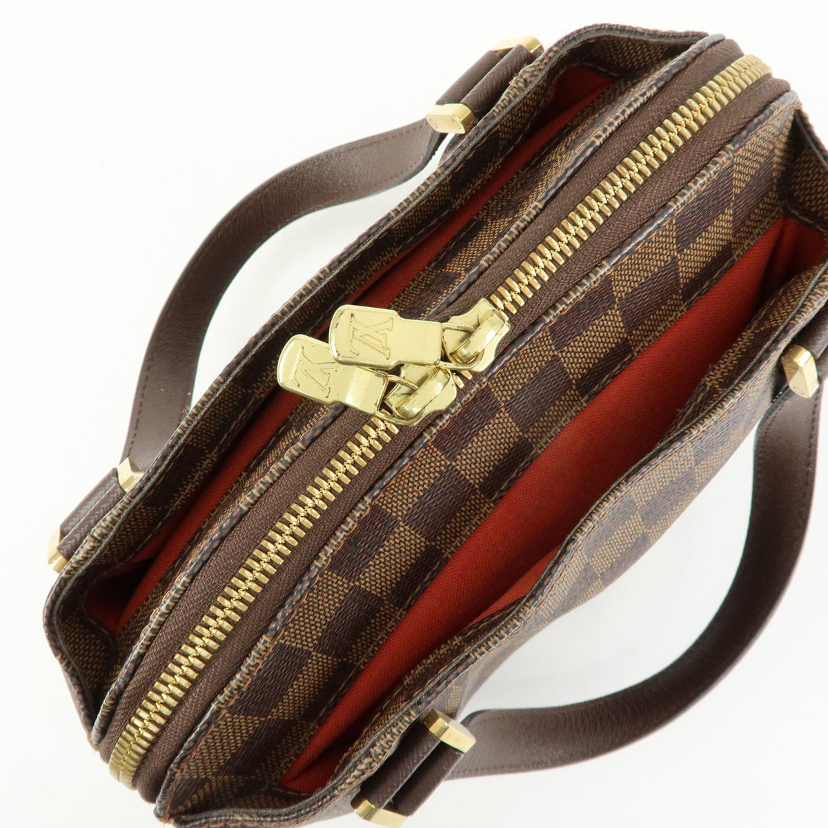 Louis Vuitton Belem Damier, Brown, Canvas, Handbag