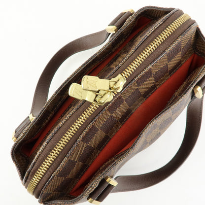 Louis Vuitton Belem Damier, Brown, Canvas, Handbag
