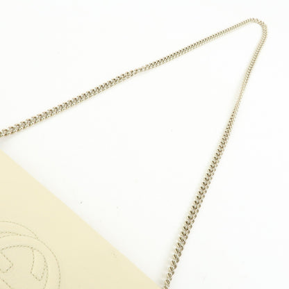 Gucci Soho Chain Leather, White, Leather, Crossbody Bag