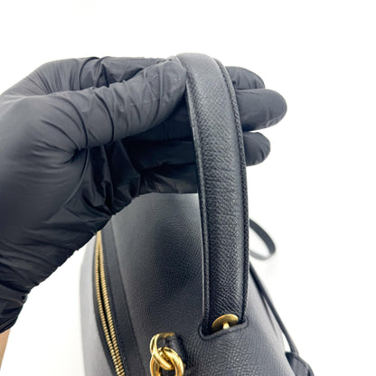 Celine Belt Calfskin, Black, Leather, Handbag