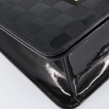 Louis Vuitton Cabaret Club Damier Vernis, Black, Patent Leather, Handbag