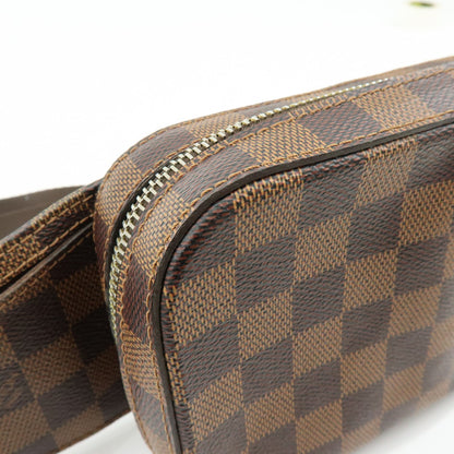 Louis Vuitton Geronimos Waist Damier, Brown, Canvas, Shoulder Bag