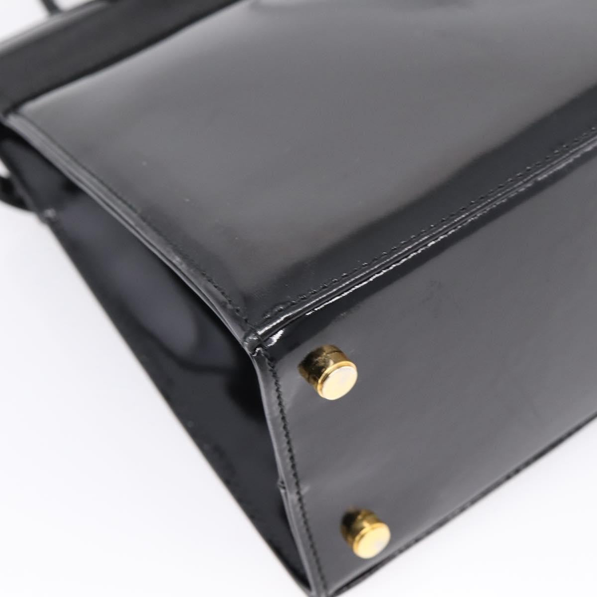 Salvatore Ferragamo Convertible Vara Bow Patent Leather, Black, Patent Leather, Handbag