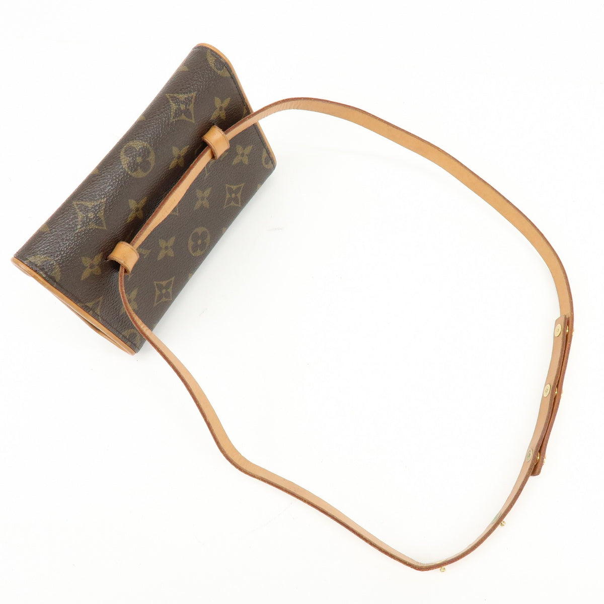 Louis Vuitton Florentine Waist Monogram Canvas, Brown, Canvas, Handbag