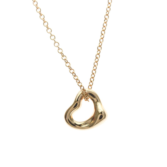 Tiffany & Co. Elsa Peretti Open Heart Pendant 18K Rose Gold, Gold, Pink Gold, Necklace