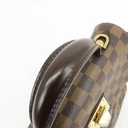 Louis Vuitton Bergamo Damier, Brown, Canvas, Handbag