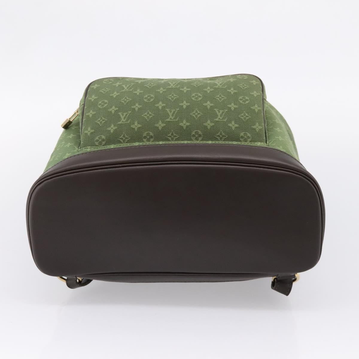 Louis Vuitton Vintage Montsouris Mini Lin, Khaki, Canvas, Backpack