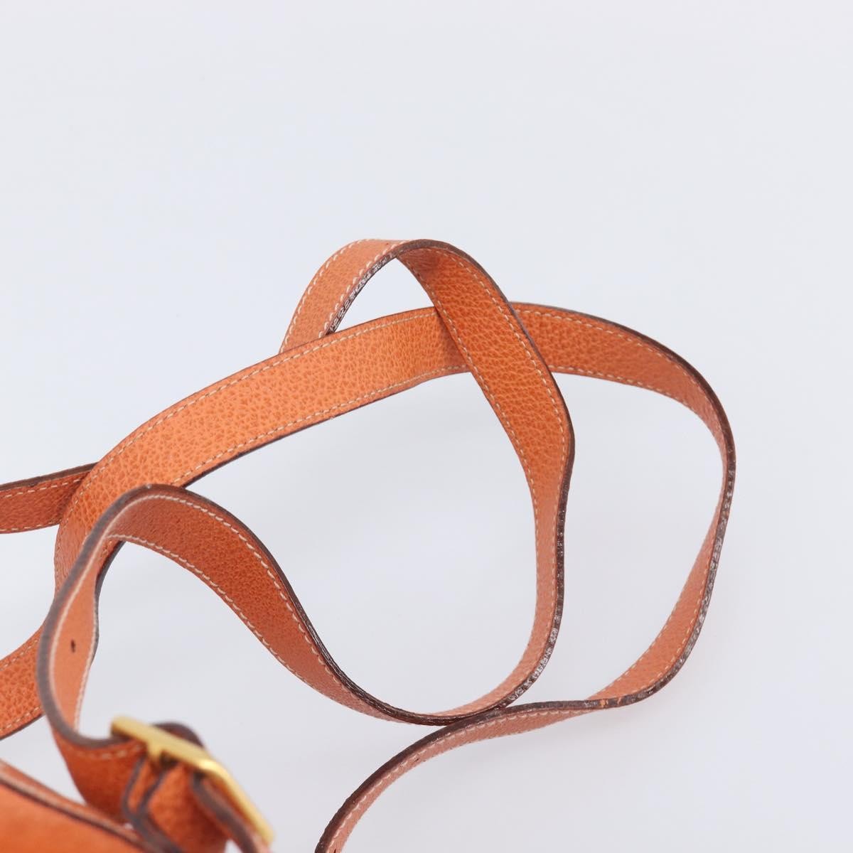 Gucci Vintage Bamboo Suede, Orange, Suede, Backpack