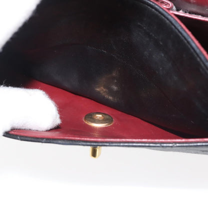 Chanel Vintage Square Classic Double Flap Bag Quilted Leather, BLACK, LEATHER, Shoulder bag