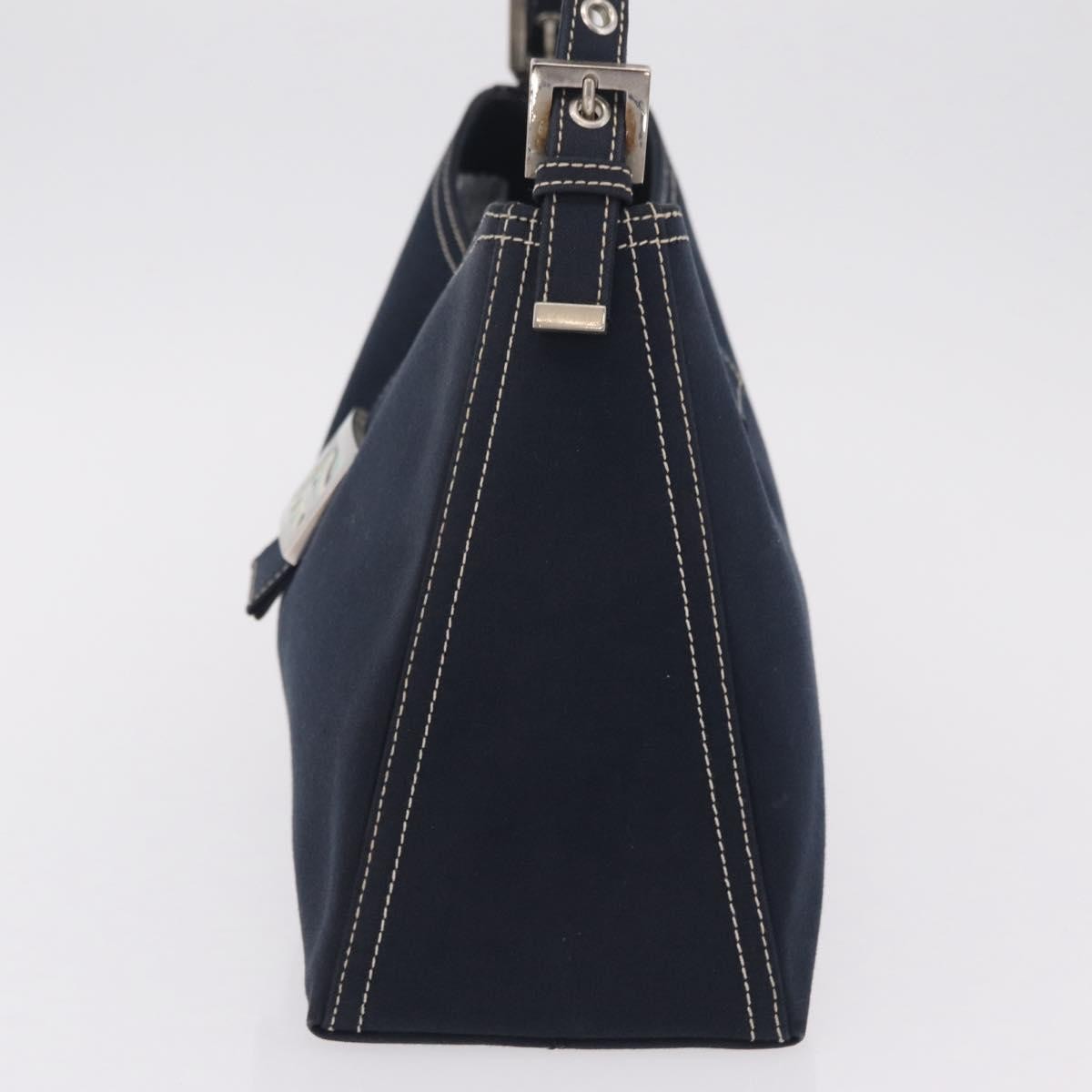 Fendi Baguette Canvas, Navy, Canvas, Handbag