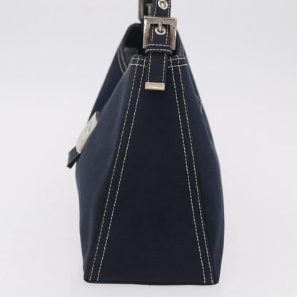 Fendi Baguette Canvas, Navy, Canvas, Handbag