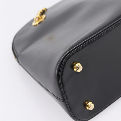 Celine Shoulder Leather, Black, Leather, Shoulder Bag