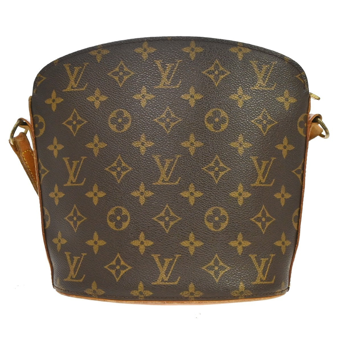 Louis Vuitton Drouot Monogram Canvas, Brown, Canvas, Shoulder Bag