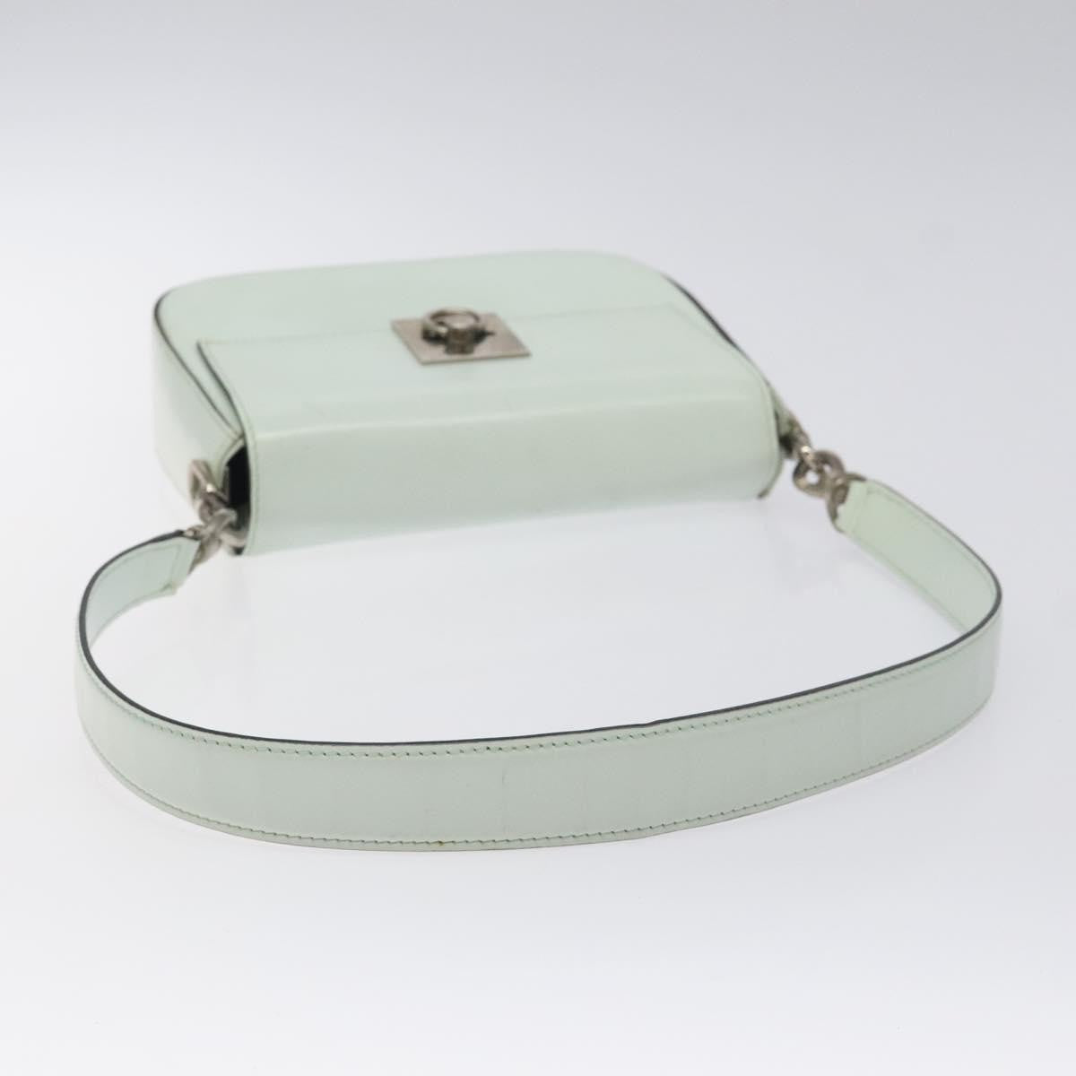 Celine Flap Shoulder Leather, Silver, Leather, Shoulder Bag