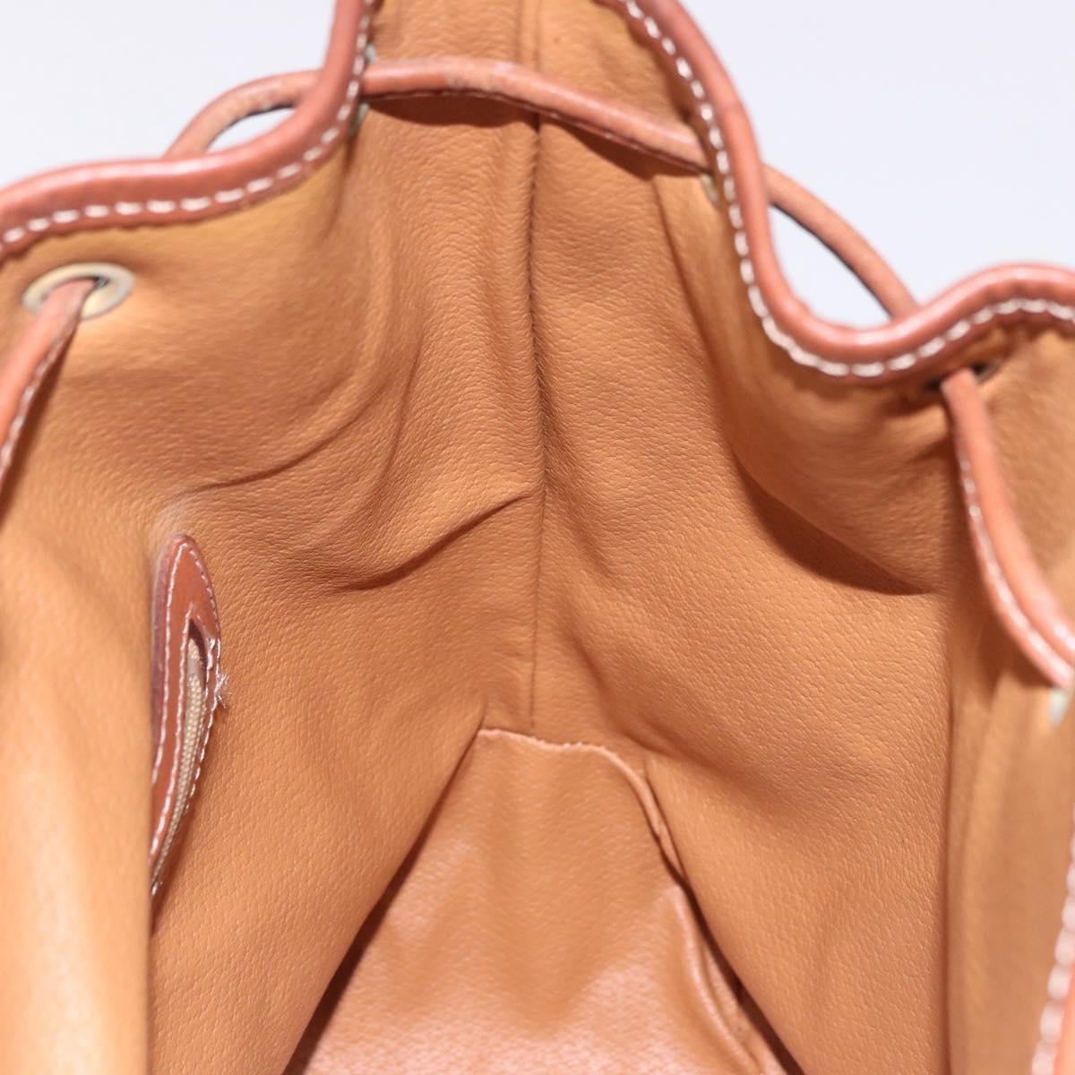 Celine Vintage Macadam Canvas, Brown, Canvas, Backpack