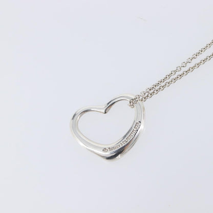 Tiffany & Co. Elsa Peretti Open Heart Pendant Sterling Silver, Silver, Silver, Necklace