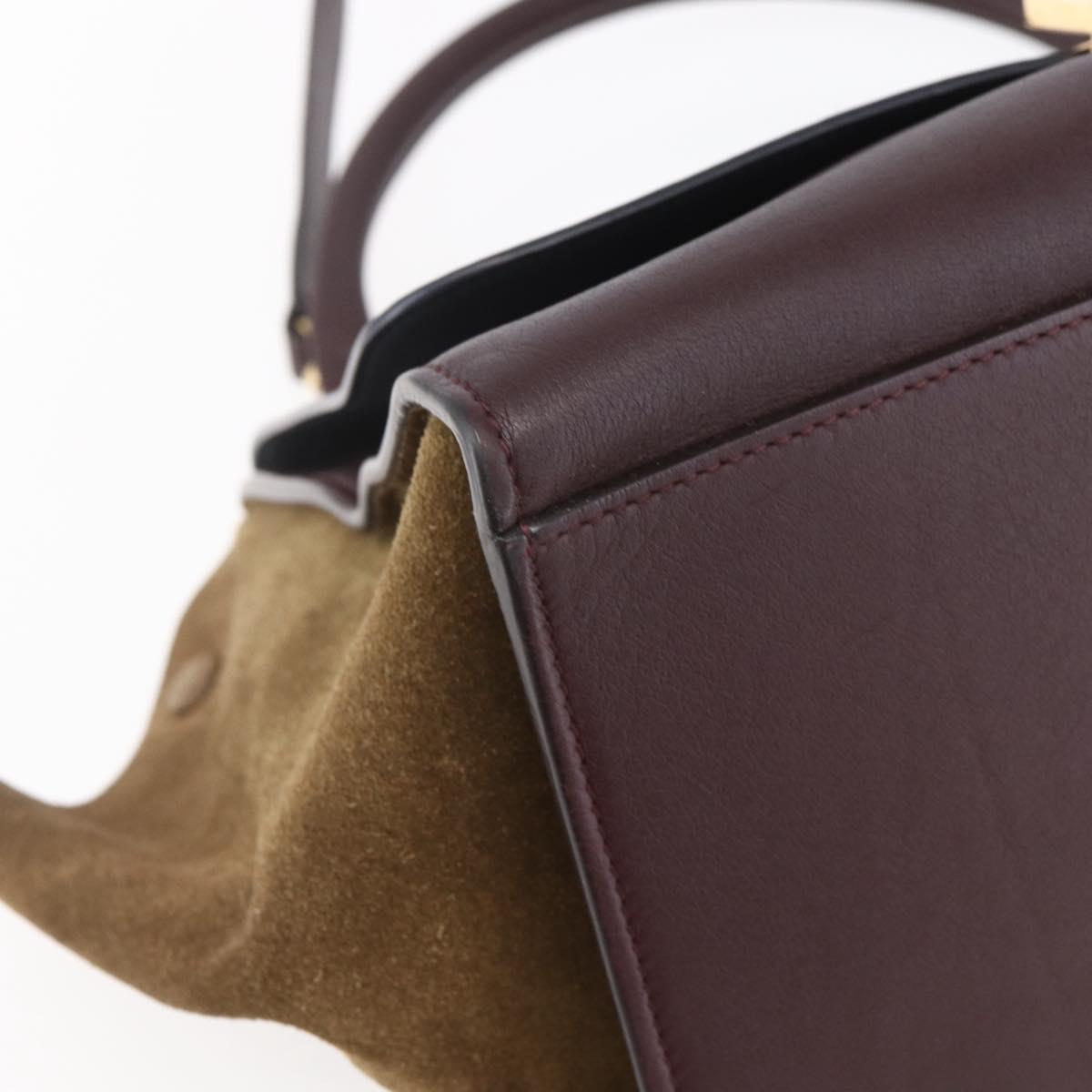 Celine Tricolor Trapeze Bag Leather, MULTICOLOUR, LEATHER, Handbag