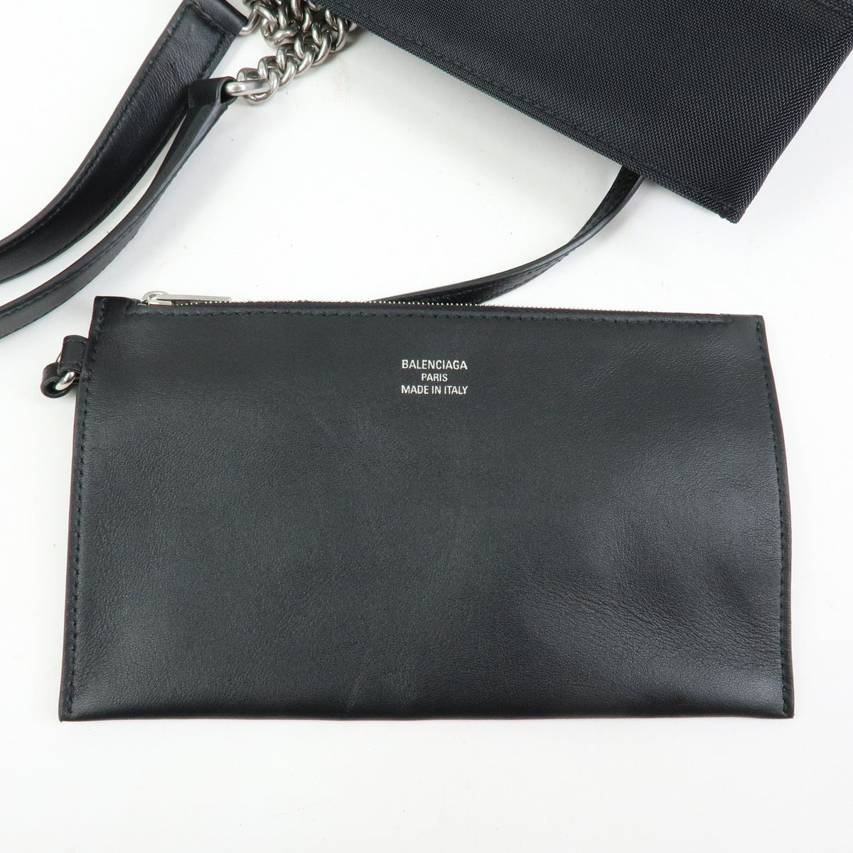 Balenciaga Duty Free Mesh with Leather, Black, Mesh, Tote Bag