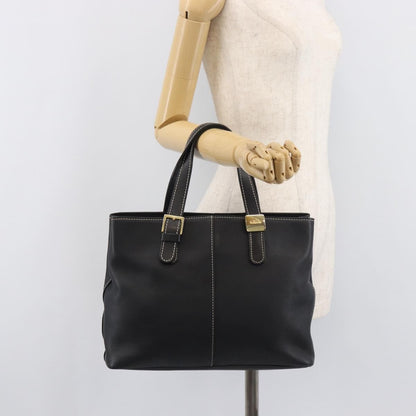 Burberry Vintage Leather, Black, Leather, Tote Bag