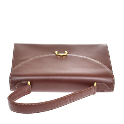 Cartier Must Line Leather, Burgundy, Leather, Handbag