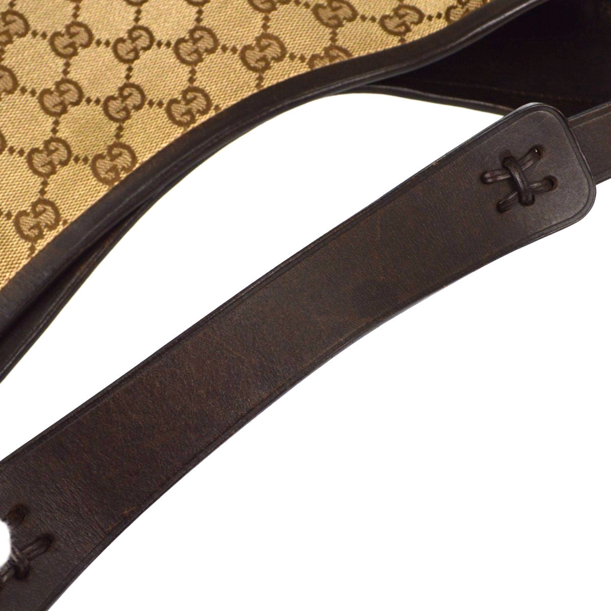 Gucci Creole Hobo GG Canvas, Beige, Canvas, Shoulder Bag
