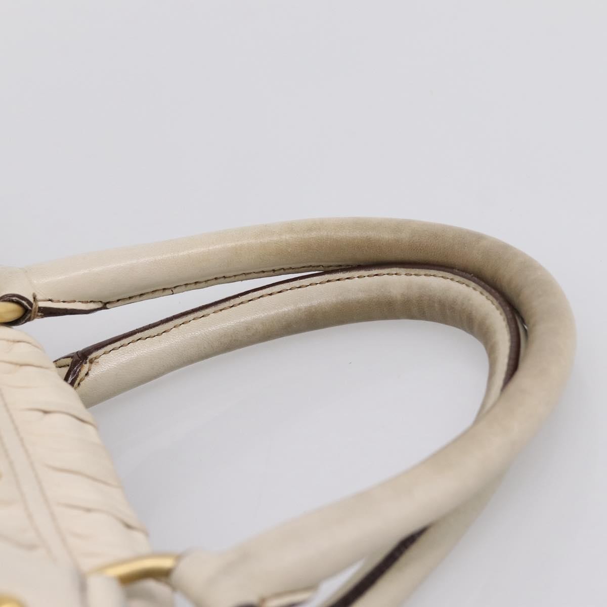 Prada Gaufre Convertible Satchel Nappa Leather, Beige, Leather, Handbag