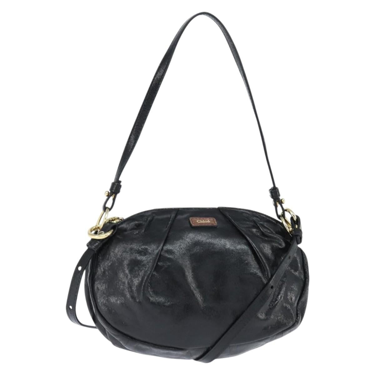 Chloe shoulder bag Leather, Black, Leather, Shoulder Bag