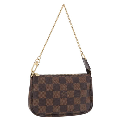 Louis Vuitton Pochette Accessoires Damier, Brown, Canvas, Clutch