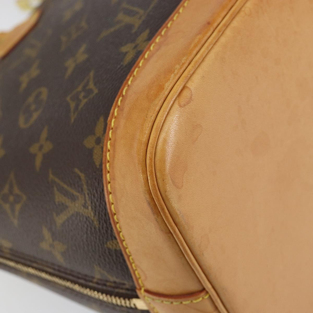 Louis Vuitton Alma Handbag Monogram Canvas, BROWN, CANVAS, Handbag