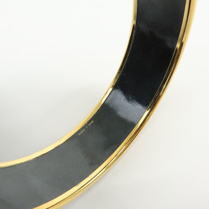 Hermes Caleche Bangle Enamel, Gold, Gold Plated, Bracelet