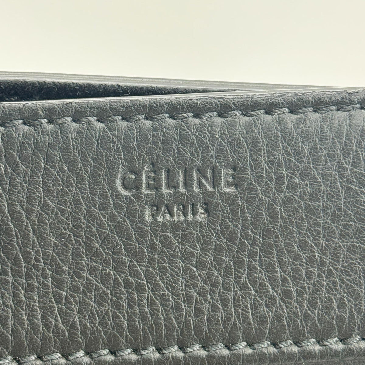 Celine Luggage Smooth Leather, Black, Leather, Handbag