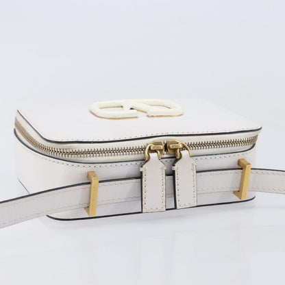 Valentino Garavani VSling Leather, White, Leather, Shoulder Bag