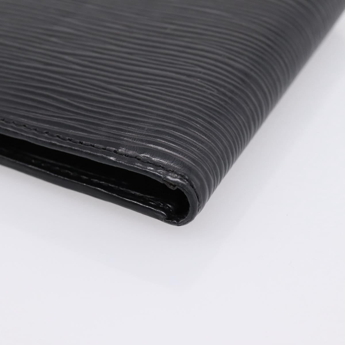 Louis Vuitton Marco Epi Leather, Black, Leather, Wallet