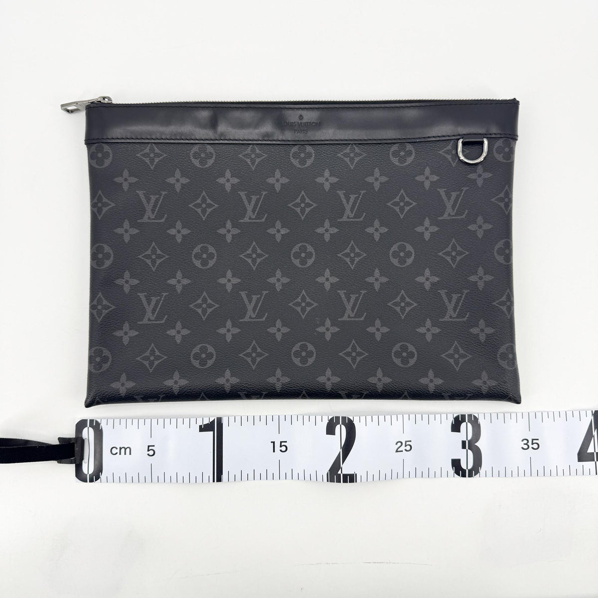 Louis Vuitton Discovery Pochette Monogram Eclipse Canvas, Black, Canvas, Clutch