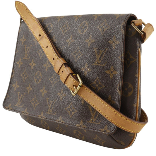 Louis Vuitton Musette Tango Monogram Canvas, Brown, Canvas, Shoulder Bag