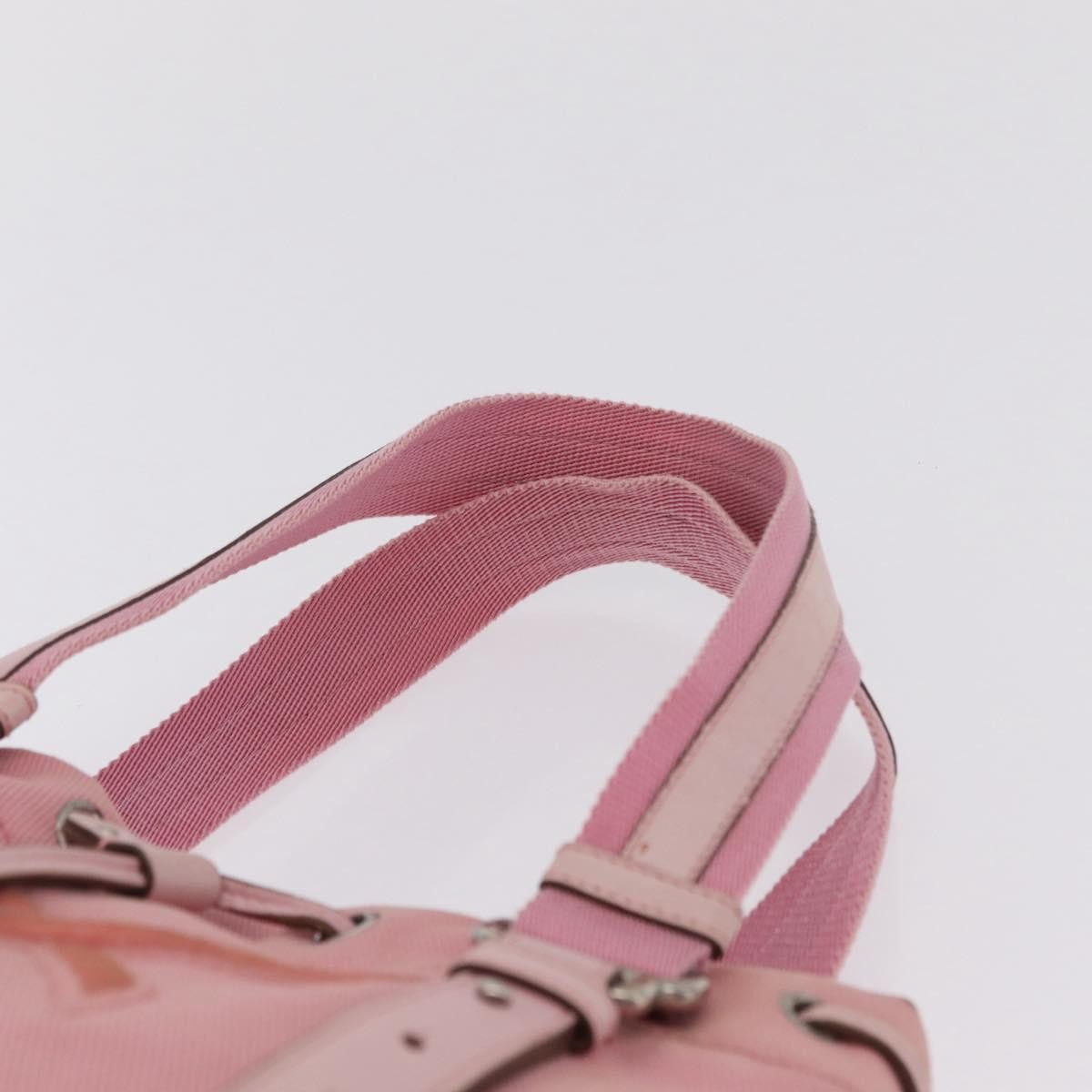 Saint Laurent Kahala Drawstring Canvas, Pink, Canvas, Tote Bag