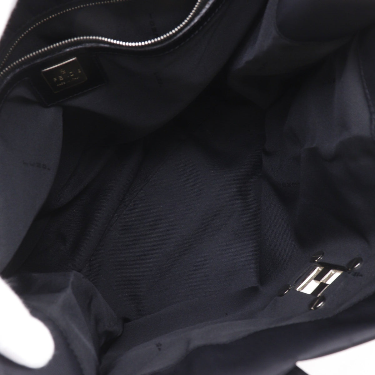 Fendi Vintage FF Nylon, Black, Nylon, Tote Bag