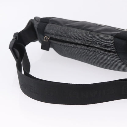Chanel Sport Line Waist Canvas, Black, Canvas, Handbag