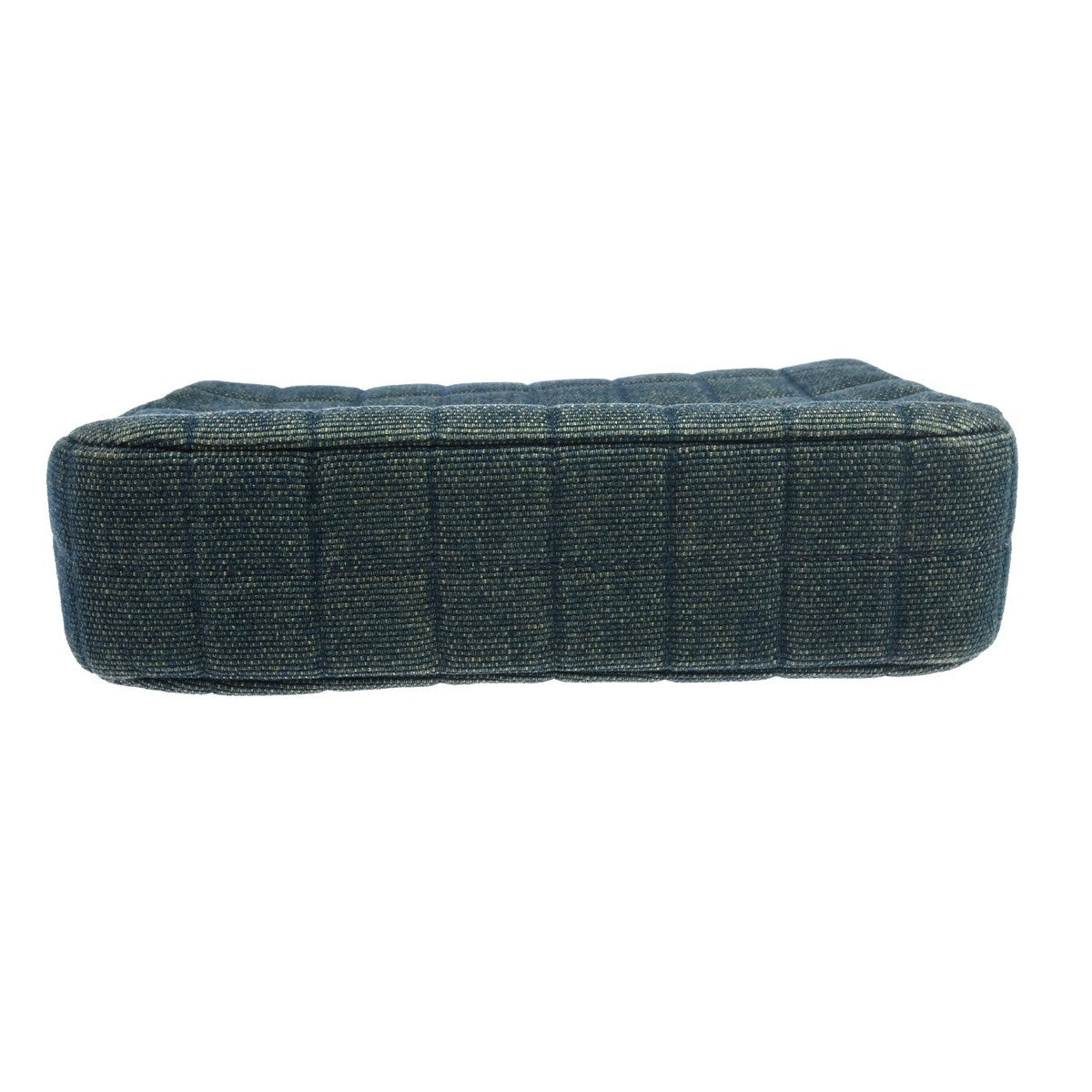 Chanel Chocolate Bar Mademoiselle Top Handle Quilted Denim, Blue, Denim, Handbag