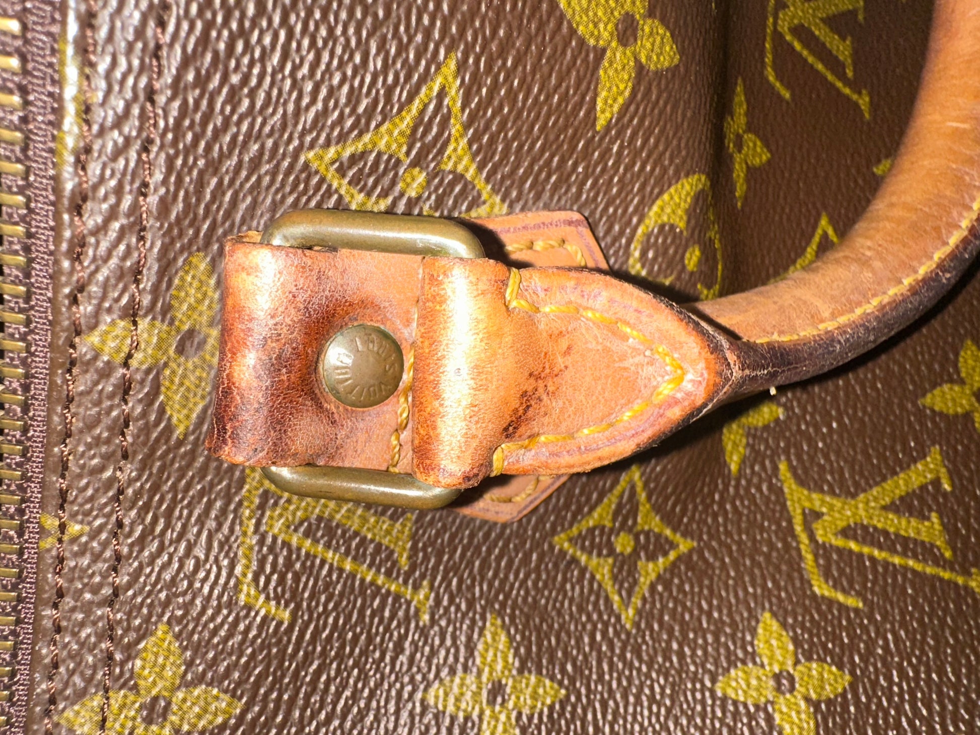 Louis Vuitton Speedy Handbag Monogram Canvas, Brown, Canvas, Handbag
